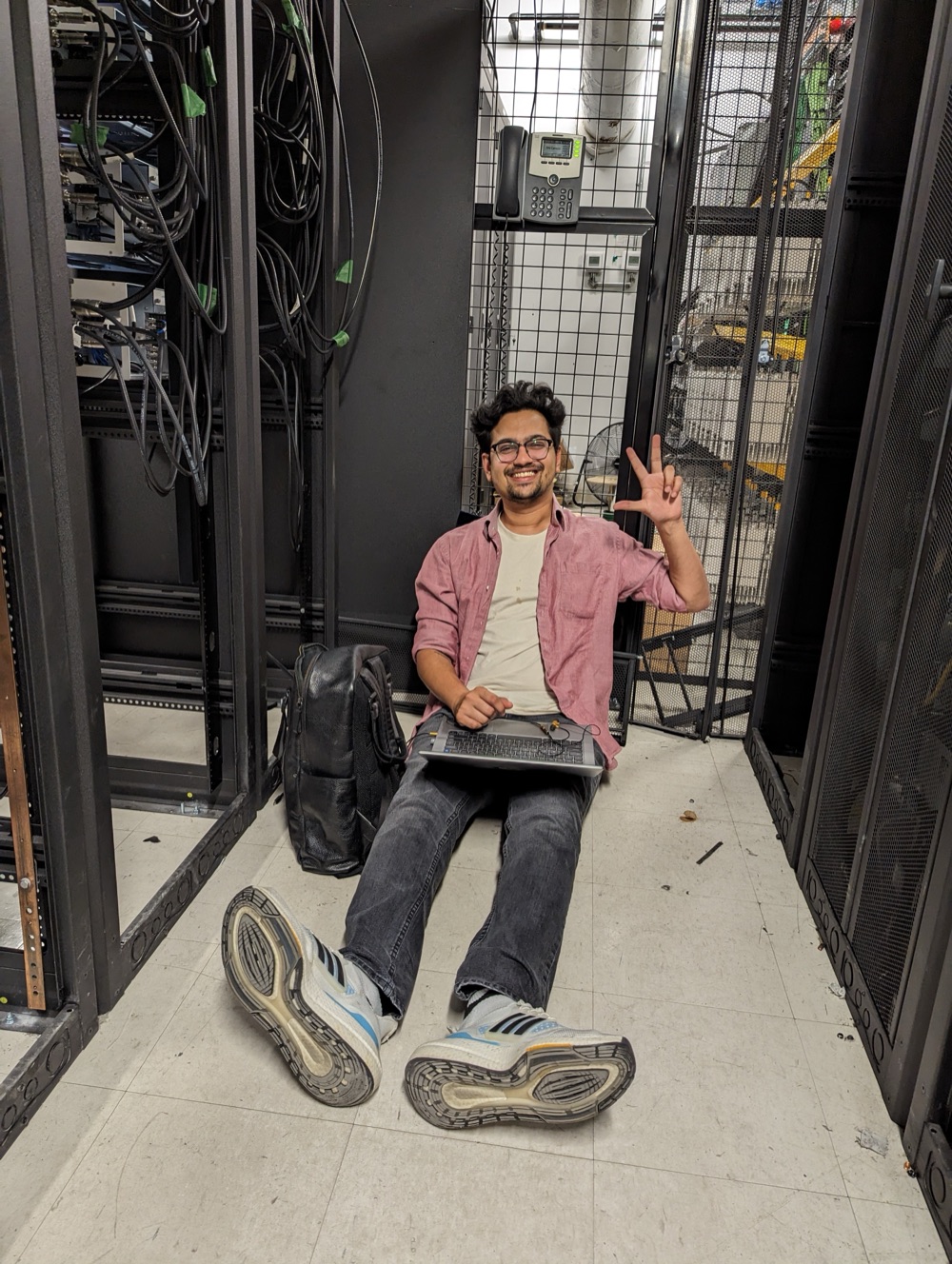 On site in a TTC equipment room during the subway 5G integration